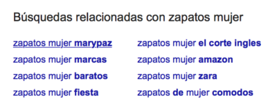 Busquedas Relacionadas en Google