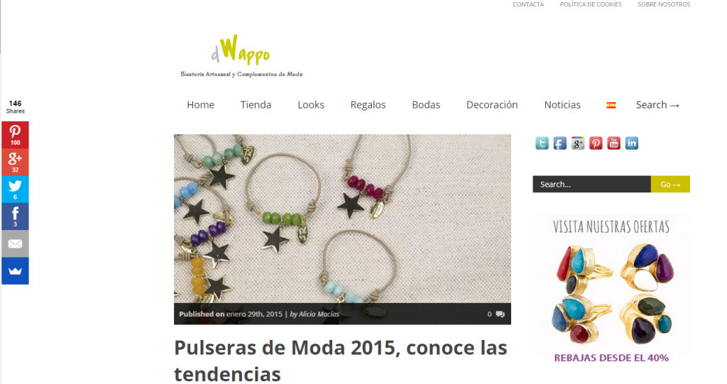 Pulseras de moda