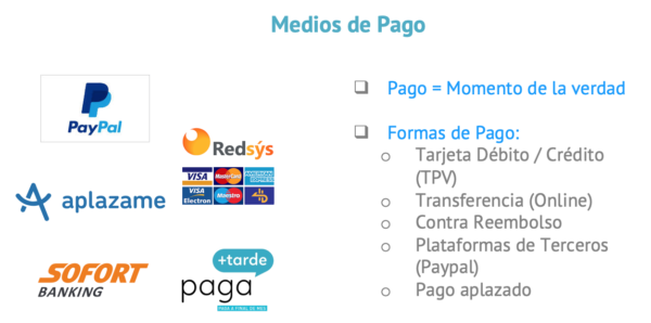 Estrategia Digital en la empresa - Medios de Pago