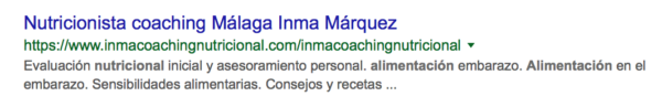 Marketing Digital para Coaches - Ejemplo SEO