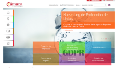 Camara Comercio España - Webs de ayuda a emprendedores
