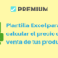 Plantilla PREMIUM Excel para calcular el precio de venta de tus productos-2