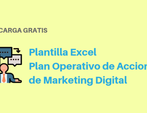 Plantilla Excel de Plan Operativo de Acciones de Marketing Digital