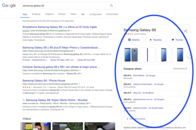 En qué consiste google shopping