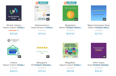 Extensiones Product Reviews Magento