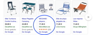 Sistemas de opiniones eCommerce - Google Shopping