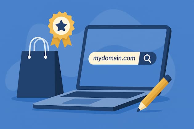 Elige y compra un dominio que represente a tu marca